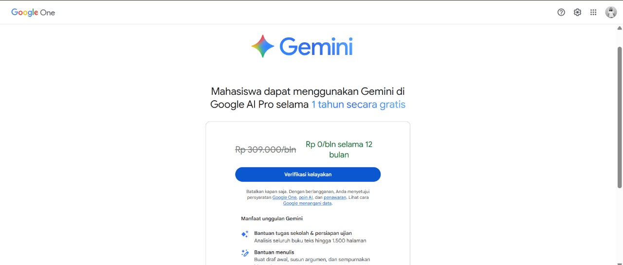 Langkah 2 - Cek Eligibility
