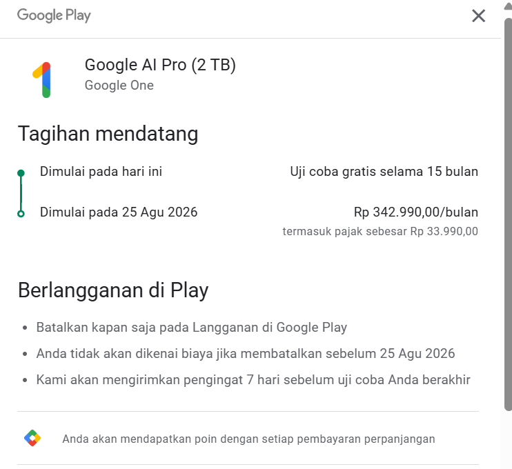 Langkah 5 - Metode Pembayaran