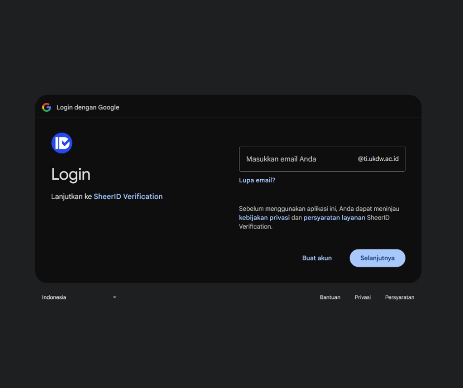 Langkah 4 - Verifikasi SheerID